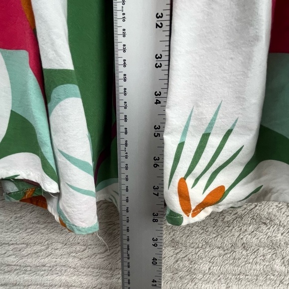 Rachel Ray Floral Wrap Skirt Medium High Low Bold Fall Colors - Picture 10 of 14